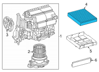 OEM Toyota Prius Prime Filter Diagram - 87139-58010