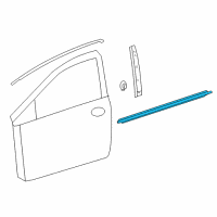 OEM Toyota Corolla iM Belt Molding Diagram - 75720-12880