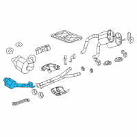 OEM 2010 Chevrolet Corvette Converter & Pipe Diagram - 25958409