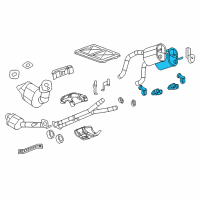 OEM Chevrolet Corvette Muffler & Pipe Diagram - 15869376