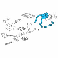 OEM 2013 Chevrolet Corvette Muffler & Pipe Diagram - 15869377