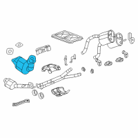 OEM 2012 Chevrolet Corvette Converter & Pipe Diagram - 25958408