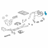 OEM 2008 Cadillac XLR Muffler & Pipe Hanger Diagram - 22822466