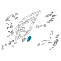 OEM Hyundai Equus Actuator Assembly-Rear Power Door Latch, RH Diagram - 81440-3N000