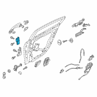 OEM 2013 Hyundai Equus Hinge Assembly-Rear Door Upper, RH Diagram - 79420-3N000