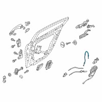 OEM 2016 Kia K900 Cable Assembly-Rear Door S/L Diagram - 814913T000