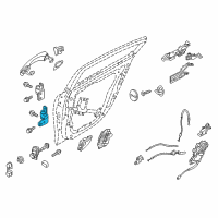 OEM 2013 Hyundai Equus Hinge Assembly-Rear Door Lower, RH Diagram - 79440-3N000