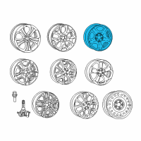 OEM 2022 Jeep Compass Steel Wheel Diagram - 5VL54RXFAA
