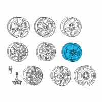 OEM Jeep Compass Aluminum Wheel Diagram - 5VC25GSAAA