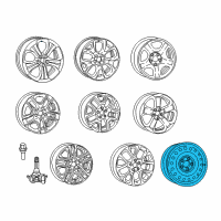 OEM 2021 Jeep Compass Wheel-Spare Diagram - 4755219AA