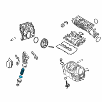 OEM BMW M235i xDrive Gran Coupe Oil Filter Element Set Diagram - 11-42-8-593-186