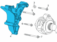 OEM GMC Mount Bracket Diagram - 12652395