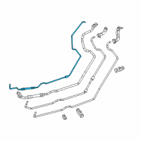 OEM 2017 Dodge Durango Line-Auxiliary A/C Liquid Diagram - 68319144AA