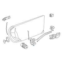 OEM 2000 Chevrolet Corvette Lock Diagram - 10346749