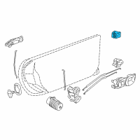 OEM 2008 Cadillac XLR Upper Hinge Diagram - 15925761