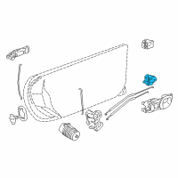 OEM 2008 Cadillac XLR Lower Hinge Diagram - 20982042