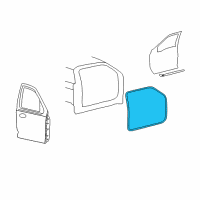 OEM Weatherstrip On Body Diagram - 3C3Z-2520708-AA
