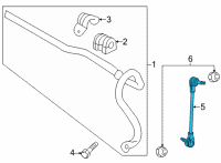 OEM 2022 Chevrolet Trailblazer LINK ASM-FRT STAB SHF Diagram - 42711439