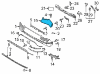 OEM 2022 Hyundai Ioniq 5 COVER-RR BUMPER SIDE, LH Diagram - 866A5-GI100