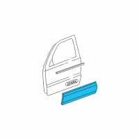 OEM 2005 Cadillac Escalade EXT Cladding Diagram - 88935290