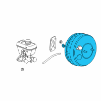 OEM Jeep Brake Master Cylinder Diagram - 68207364AA