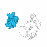 OEM BMW 128i Thermostat Diagram - 11-53-7-549-476