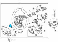 OEM 2022 Cadillac CT5 Paddle Switch Diagram - 13535953