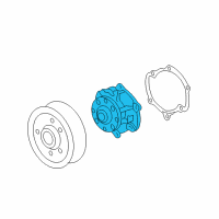 OEM 2006 Cadillac STS Water Pump Diagram - 12566029