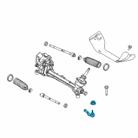 OEM 2014 Ford Escape Outer Tie Rod Diagram - BV6Z-3A130-F