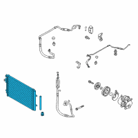 OEM 2015 Hyundai Veloster Condenser Assembly-Cooler Diagram - 97606-2V700