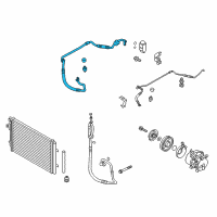 OEM 2017 Hyundai Veloster Hose-Cooler Line Suction Diagram - 97763-2V700