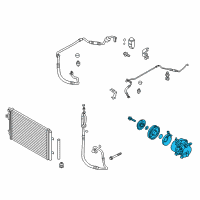 OEM 2017 Hyundai Veloster Compressor Assembly Diagram - 97701-2V001