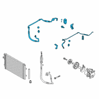 OEM 2017 Hyundai Veloster Tube Assembly-Suction & Liquid Diagram - 97775-2V700