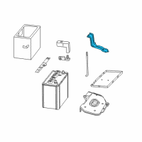 OEM Toyota Highlander Battery Hold Down Diagram - 74404-48080