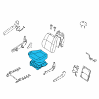 OEM 2000 Nissan Pathfinder Cushion Assy-Front Seat Diagram - 87300-2W805