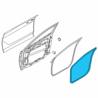 OEM 2020 Hyundai Elantra GT Weatherstrip-Front Door Body Side RH Diagram - 82120-G3000