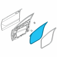 OEM Hyundai Elantra GT Weatherstrip Assembly-Front Door Side LH Diagram - 82130-G3000