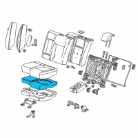 OEM 2022 Buick Encore Seat Cushion Pad Diagram - 95083355