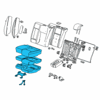 OEM 2019 Chevrolet Trax Seat Cushion Pad Diagram - 42394675