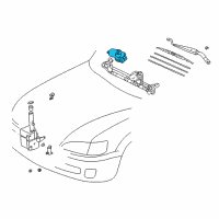 OEM 1997 Toyota Camry Front Motor Diagram - 85110-AA020