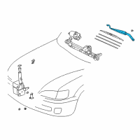 OEM Toyota Camry Wiper Arm Diagram - 85221-33130