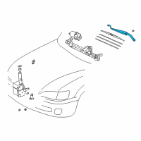 OEM 1997 Toyota Camry Wiper Arm Diagram - 85221-33130