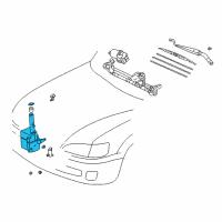 OEM Lexus ES300 Tank Assembly, Washer Diagram - 85315-33230