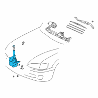 OEM 1999 Toyota Camry Washer Reservoir Diagram - 85315-33230