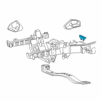 OEM 2001 Ford Explorer Rear Mount Diagram - F5TZ-6068-A