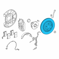 OEM 2019 Lexus LC500 Disc, Brake, Rear LH Diagram - 42432-11010