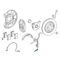 OEM Lexus LS500 Sensor, Speed, Rear RH Diagram - 89545-30090