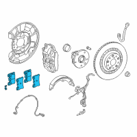 OEM 2020 Lexus LC500 Rear Disc Brake Pad Kit Diagram - 04466-11010