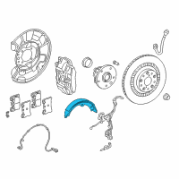 OEM 2017 Lexus LS460 Shoe Assembly, Parking Brake Diagram - 46530-50041