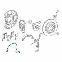 OEM Lexus LC500h Wire Assembly, Pad Wear Diagram - 47770-11020